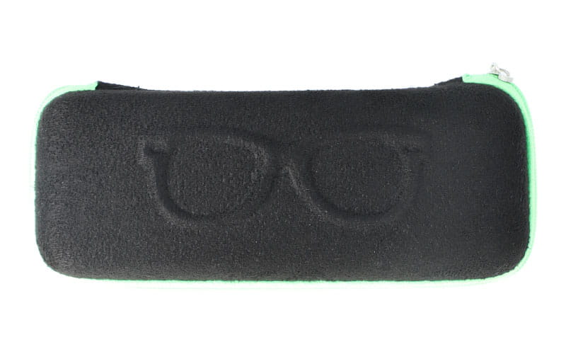 Etui dziecięce czarno-zielone
