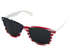 Slnečné okuliare Wayfarer - USA červeno-modro-biele